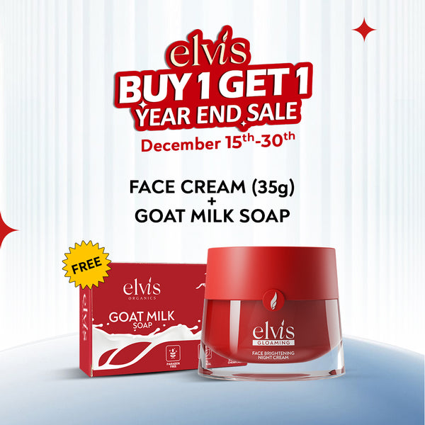 Face Brightening Night Cream (35g) + FREE Goat Milk Soap