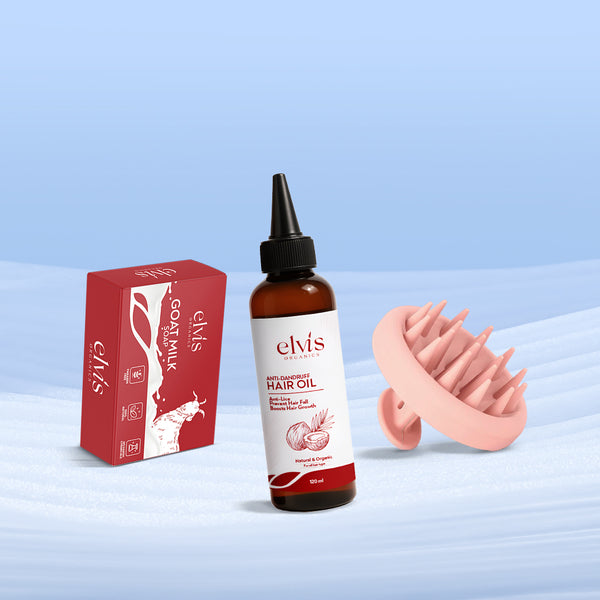 Hair Spa At Home | Hair Oil + Scalp Massager + Goat Milk Soap