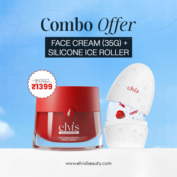 7-Day Glass Skin Kit | Face Cream (35g) + Silicone Ice Roller