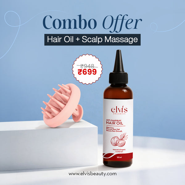 Champs Hair Growth Kit | Hair Oil + Scalp Massager