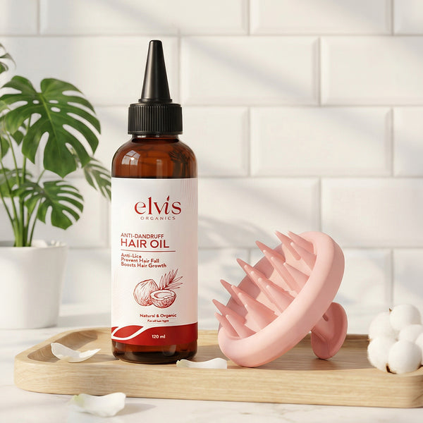 Champs Hair Growth Kit | Hair Oil + Scalp Massager