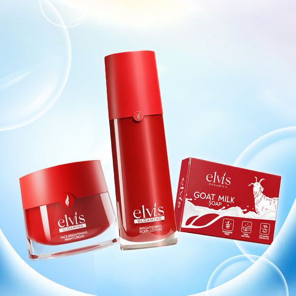 Glow & Nourish Duo | Face Brightening Cream 35g + Body Lotion 100ml + Goat Milk Soap | Complete Skin Care Combo