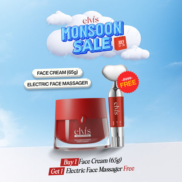 Monsoon Sale | Face Brightening Night Cream 65g + FREE Electric Face Massager